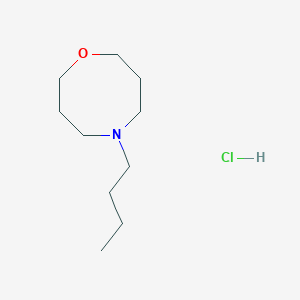 5-Butyl-1,5-oxazocane;hydrochloride