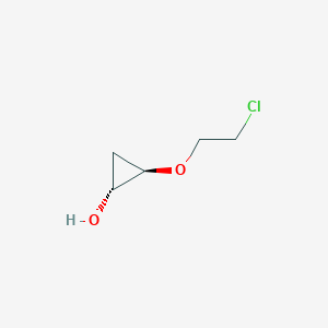 molecular formula C5H9ClO2 B15458028 (1R,2R)-2-(2-chloroethoxy)cyclopropan-1-ol CAS No. 62153-53-1