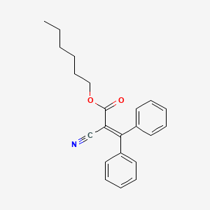 Hexyl 2-cyano-3,3-diphenylprop-2-enoate