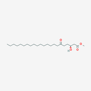 molecular formula C23H44O4 B15458080 methyl (3R)-3-hydroxy-6-oxodocosanoate CAS No. 61656-51-7