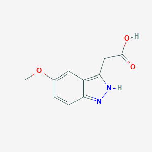 molecular formula C10H10N2O3 B154581 2-(5-甲氧基-1H-吲唑-3-基)乙酸 CAS No. 10226-37-6