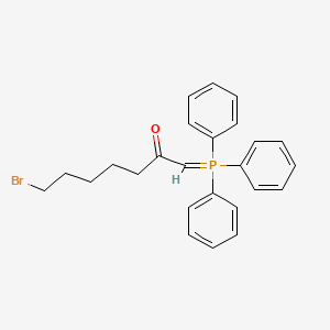 molecular formula C25H26BrOP B15458128 7-Bromo-1-(triphenyl-lambda~5~-phosphanylidene)heptan-2-one CAS No. 61739-33-1