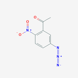 molecular formula C8H6N4O3 B15458154 Ethanone, 1-(5-azido-2-nitrophenyl)- CAS No. 61955-14-4