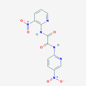 N~1~-(3-Nitropyridin-2-yl)-N~2~-(5-nitropyridin-2-yl)ethanediamide