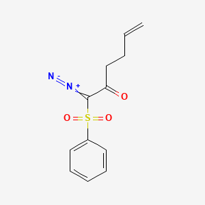 1-(Benzenesulfonyl)-1-diazoniohexa-1,5-dien-2-olate