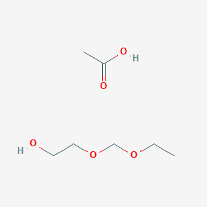 molecular formula C7H16O5 B15458186 Acetic acid;2-(ethoxymethoxy)ethanol CAS No. 62116-61-4