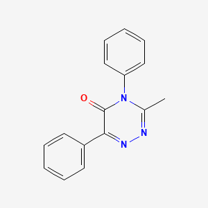 molecular formula C16H13N3O B15458191 3-Methyl-4,6-diphenyl-1,2,4-triazin-5(4H)-one CAS No. 62191-26-8