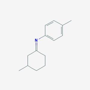 (1E)-3-Methyl-N-(4-methylphenyl)cyclohexan-1-imine