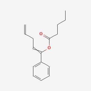 molecular formula C16H20O2 B15458223 1-Phenylpenta-1,4-dien-1-YL pentanoate CAS No. 61666-01-1