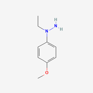 molecular formula C9H14N2O B15458243 1-Ethyl-1-(4-methoxyphenyl)hydrazine CAS No. 61715-71-7