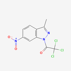 2,2,2-Trichloro-1-(3-methyl-6-nitro-1H-indazol-1-yl)ethan-1-one