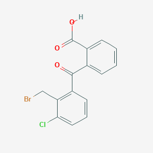 2-[2-(Bromomethyl)-3-chlorobenzoyl]benzoic acid