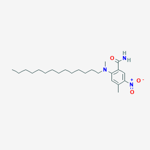 4-Methyl-2-[methyl(tetradecyl)amino]-5-nitrobenzamide