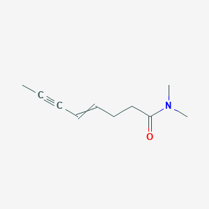 molecular formula C10H15NO B15458301 N,N-dimethyloct-4-en-6-ynamide CAS No. 61540-91-8