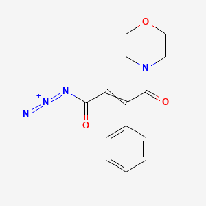 4-(Morpholin-4-yl)-4-oxo-3-phenylbut-2-enoyl azide