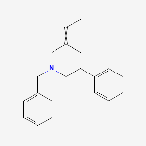 N-Benzyl-2-methyl-N-(2-phenylethyl)but-2-en-1-amine