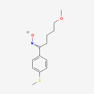 molecular formula C13H19NO2S B15458333 N-{5-Methoxy-1-[4-(methylsulfanyl)phenyl]pentylidene}hydroxylamine CAS No. 61718-69-2