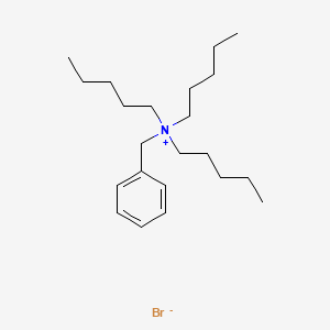 molecular formula C22H40BrN B15458350 N-Benzyl-N,N-dipentylpentan-1-aminium bromide CAS No. 62217-95-2