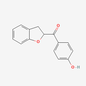 molecular formula C15H12O3 B15458376 (2,3-Dihydro-1-benzofuran-2-yl)(4-hydroxyphenyl)methanone CAS No. 62019-28-7