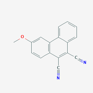 molecular formula C17H10N2O B15458387 3-Methoxyphenanthrene-9,10-dicarbonitrile CAS No. 61469-66-7