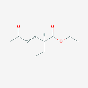 Ethyl 2-ethyl-5-oxohex-3-enoate