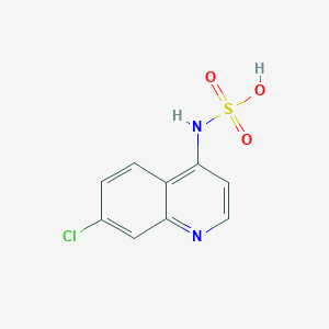 molecular formula C9H7ClN2O3S B15458493 (7-Chloroquinolin-4-yl)sulfamic acid CAS No. 61501-96-0