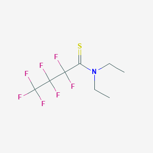 molecular formula C8H10F7NS B15458519 N,N-Diethyl-2,2,3,3,4,4,4-heptafluorobutanethioamide CAS No. 61881-10-5