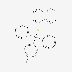 molecular formula C30H24S B15458540 Naphthalene, 1-[[(4-methylphenyl)diphenylmethyl]thio]- CAS No. 61623-81-2