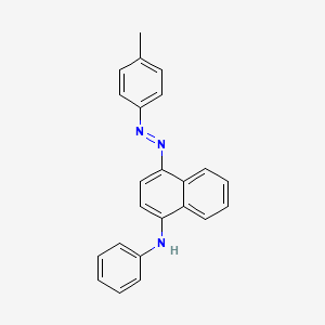 molecular formula C23H19N3 B15458554 4-[(E)-(4-Methylphenyl)diazenyl]-N-phenylnaphthalen-1-amine CAS No. 61413-75-0