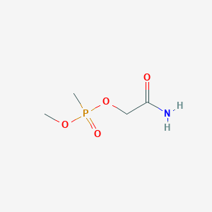 molecular formula C4H10NO4P B15458611 2-Amino-2-oxoethyl methyl methylphosphonate CAS No. 61388-26-9