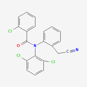 2-Chloro-N-[2-(cyanomethyl)phenyl]-N-(2,6-dichlorophenyl)benzamide