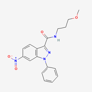 N-(3-Methoxypropyl)-6-nitro-1-phenyl-1H-indazole-3-carboxamide