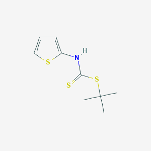 molecular formula C9H13NS3 B15458671 tert-Butyl thiophen-2-ylcarbamodithioate CAS No. 61528-62-9