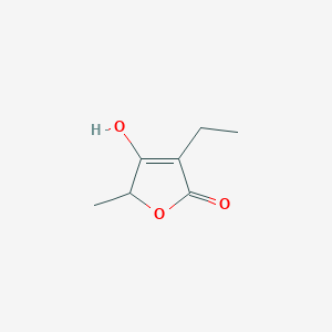 molecular formula C7H10O3 B15458686 3-Ethyl-4-hydroxy-5-methylfuran-2(5H)-one CAS No. 61603-84-7