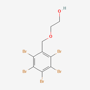 molecular formula C9H7Br5O2 B15458709 2-[(Pentabromophenyl)methoxy]ethan-1-ol CAS No. 61601-47-6