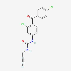 N-[3-Chloro-4-(4-chlorobenzoyl)phenyl]-N'-prop-2-yn-1-ylurea