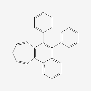 molecular formula C27H20 B15458747 5,6-Diphenyl-9H-cyclohepta[a]naphthalene CAS No. 61779-47-3