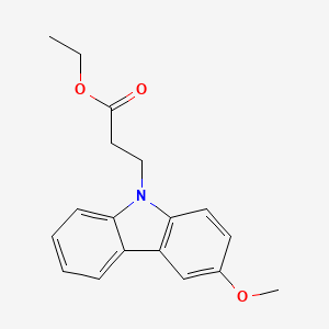 molecular formula C18H19NO3 B15458753 Ethyl 3-(3-methoxy-9H-carbazol-9-yl)propanoate CAS No. 61606-43-7