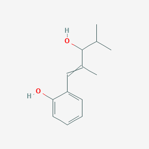 2-(3-Hydroxy-2,4-dimethylpent-1-en-1-yl)phenol