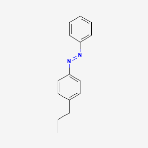 molecular formula C15H16N2 B15458767 (E)-1-Phenyl-2-(4-propylphenyl)diazene CAS No. 61653-38-1