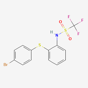 N-{2-[(4-Bromophenyl)sulfanyl]phenyl}-1,1,1-trifluoromethanesulfonamide