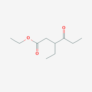 molecular formula C10H18O3 B15458786 Ethyl 3-ethyl-4-oxohexanoate CAS No. 61454-96-4