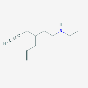 N-Ethyl-3-(prop-2-yn-1-yl)hex-5-en-1-amine