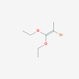 molecular formula C7H13BrO2 B15458833 2-Bromo-1,1-diethoxyprop-1-ene CAS No. 61543-76-8