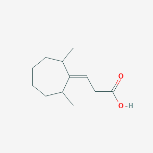 3-(2,7-Dimethylcycloheptylidene)propanoic acid