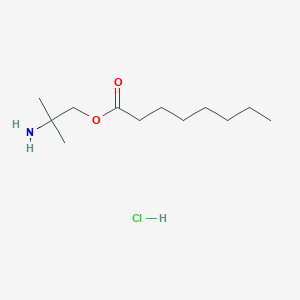 molecular formula C12H26ClNO2 B15458852 (2-Amino-2-methylpropyl) octanoate;hydrochloride CAS No. 61542-25-4