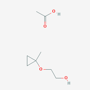 Acetic acid;2-(1-methylcyclopropyl)oxyethanol