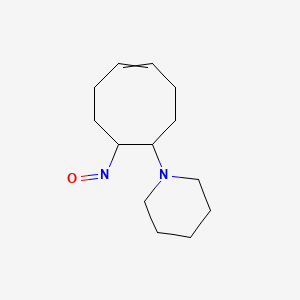 molecular formula C13H22N2O B15458879 1-(8-Nitrosocyclooct-4-en-1-yl)piperidine CAS No. 61877-07-4