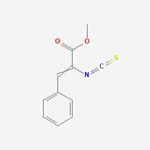 molecular formula C11H9NO2S B15458910 Methyl 2-isothiocyanato-3-phenylprop-2-enoate CAS No. 61416-57-7