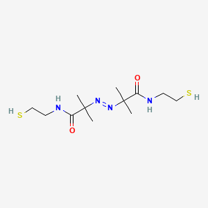 molecular formula C12H24N4O2S2 B15458944 2,2'-[(E)-Diazenediyl]bis[2-methyl-N-(2-sulfanylethyl)propanamide] CAS No. 61551-74-4